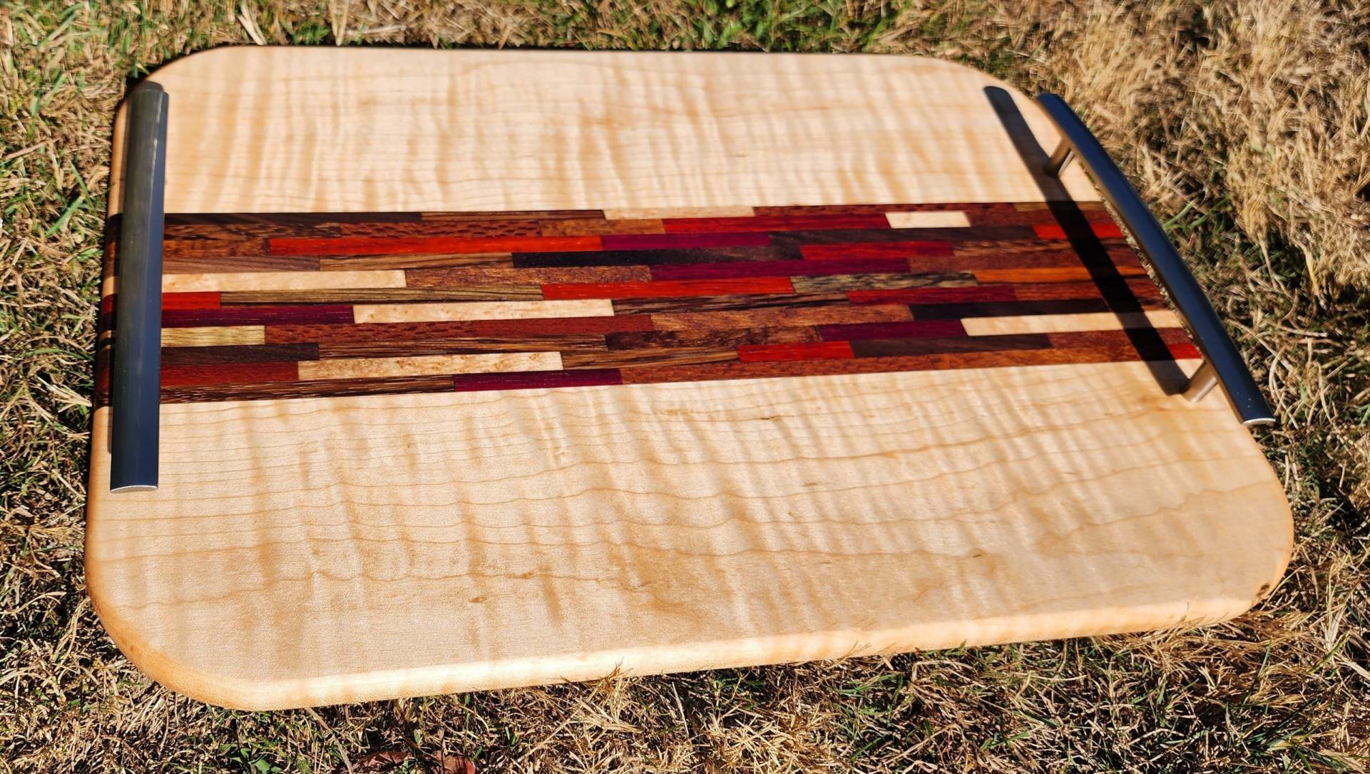 Cutting board with center insert