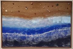 Beach with Waves Scene